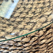 Load image into Gallery viewer, Seagrass Glass Top Coffee Table
