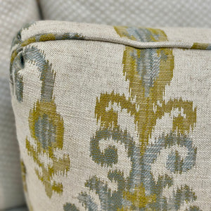 Yellow Gray Ikat Lumbar