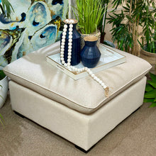 Load image into Gallery viewer, Oatmeal Square Ottoman
