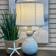 Load image into Gallery viewer, Light Blue-Grey Striped Lamp
