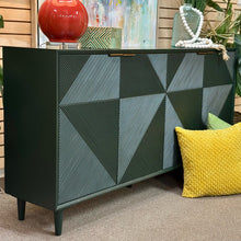 Load image into Gallery viewer, Green Geometric Cabinet
