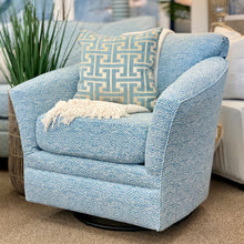 Load image into Gallery viewer, Aqua Patterned Swivel Glider
