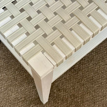 Load image into Gallery viewer, White Woven Bench
