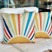 Load image into Gallery viewer, Sun Rainbow Outdoor Pillow
