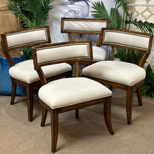 Load image into Gallery viewer, Curved Ivory Dining Chair
