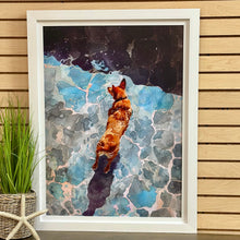 Load image into Gallery viewer, Framed Corgi Giclee
