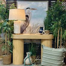 Load image into Gallery viewer, Oval Rattan Console
