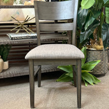 Load image into Gallery viewer, Grey Wood Dining Chair
