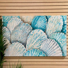 Load image into Gallery viewer, Blue/Beige Shells I Canvas
