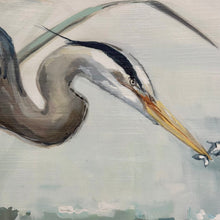 Load image into Gallery viewer, Heron W/Fish Giclee
