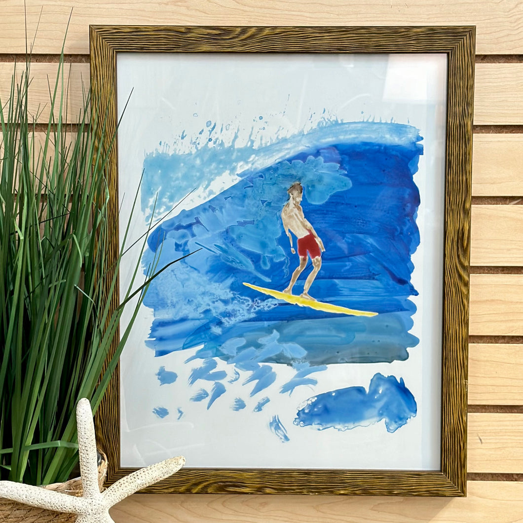 Pottery Barn Surfer Art