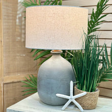 Load image into Gallery viewer, Round Grey Table Lamp
