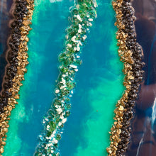 Load image into Gallery viewer, Gold Framed Resin Art
