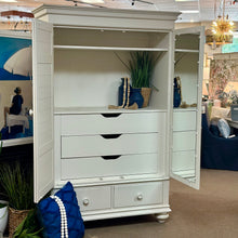 Load image into Gallery viewer, White Shutter Armoire
