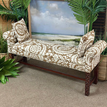 Load image into Gallery viewer, Bronze/White Motif Bench
