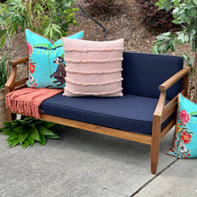 Load image into Gallery viewer, 4PC Navy/Acacia Wood Outdoor Set
