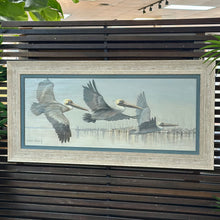 Load image into Gallery viewer, Three Flying Pelicans Giclee
