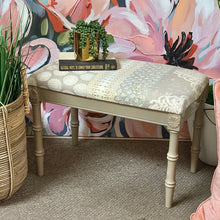 Load image into Gallery viewer, Grey Upholstered Bench
