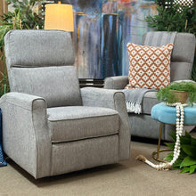 Load image into Gallery viewer, Grey Swivel Gliding Recliner
