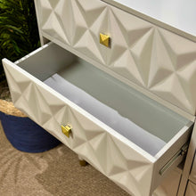 Load image into Gallery viewer, Grey Geometric Dresser
