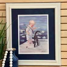 Load image into Gallery viewer, Boy W/Kitten Art
