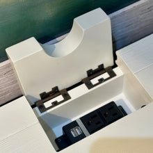 Load image into Gallery viewer, White Chevron Power Desk
