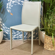 Load image into Gallery viewer, Grey Faux Leather Dining Chair
