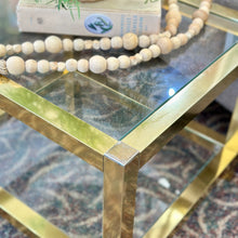 Load image into Gallery viewer, S/2 Hollywood Regency Brass Tables
