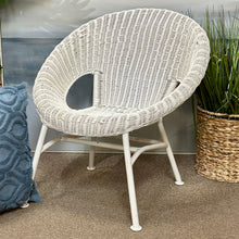 Load image into Gallery viewer, White Wicker Chair
