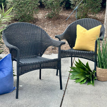 Load image into Gallery viewer, Black Woven Outdoor Chair
