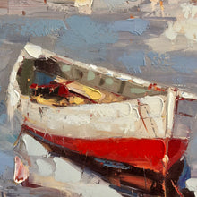 Load image into Gallery viewer, Boat Pastel Canvas Art
