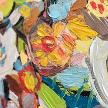 Load image into Gallery viewer, Framed Hand Painted Floral Art
