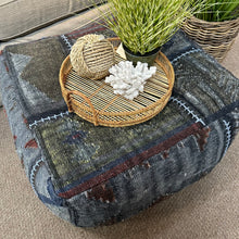 Load image into Gallery viewer, Oversized Kilim Pouf
