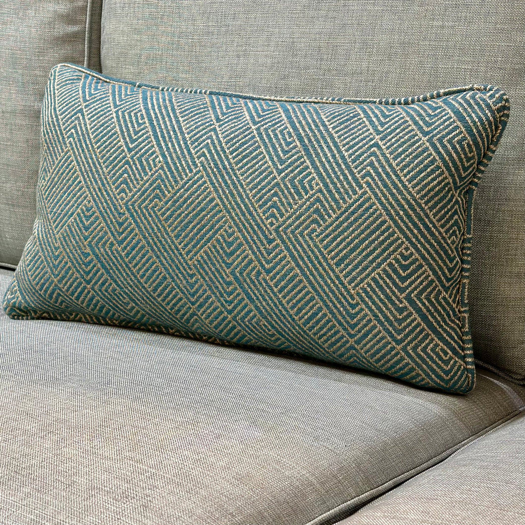 Teal/Champagne Down Lumbar