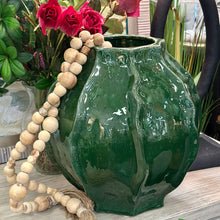 Load image into Gallery viewer, Lg Green Textured Vase
