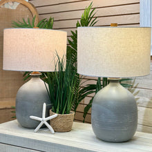 Load image into Gallery viewer, Round Grey Table Lamp
