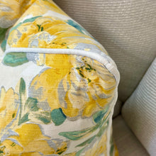 Load image into Gallery viewer, Yellow Floral Down Pillow
