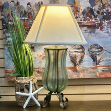 Load image into Gallery viewer, Glass &amp; Metal Lamp
