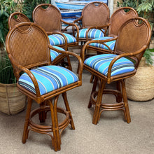 Load image into Gallery viewer, Rattan Swivel Counter Stool
