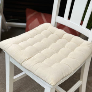 White Desk Chair W/Cushion