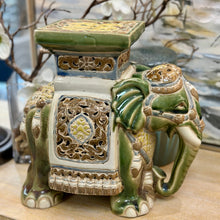 Load image into Gallery viewer, Green Ceramic Elephant
