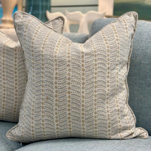 Load image into Gallery viewer, Taupe Diamonds Down Pillow
