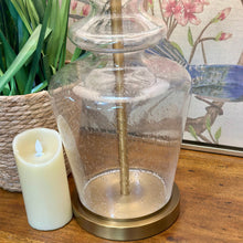Load image into Gallery viewer, Glass/Brass Lamp
