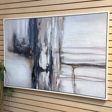 Load image into Gallery viewer, Gold/Blue/Grey Abstract
