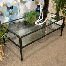 Load image into Gallery viewer, Iron &amp; Glass Coffee Table
