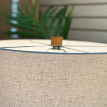 Load image into Gallery viewer, Round Grey Table Lamp
