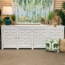 Load image into Gallery viewer, White Geometric 4DR Cabinet
