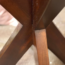 Load image into Gallery viewer, Glass Top Mocha Side Table
