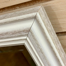 Load image into Gallery viewer, White Washed Beveled Mirror
