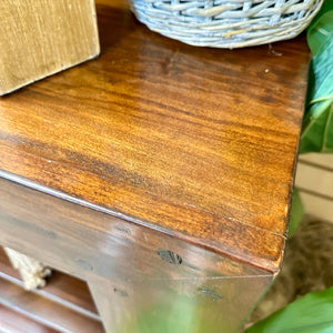 Wood Multi Shelf Console